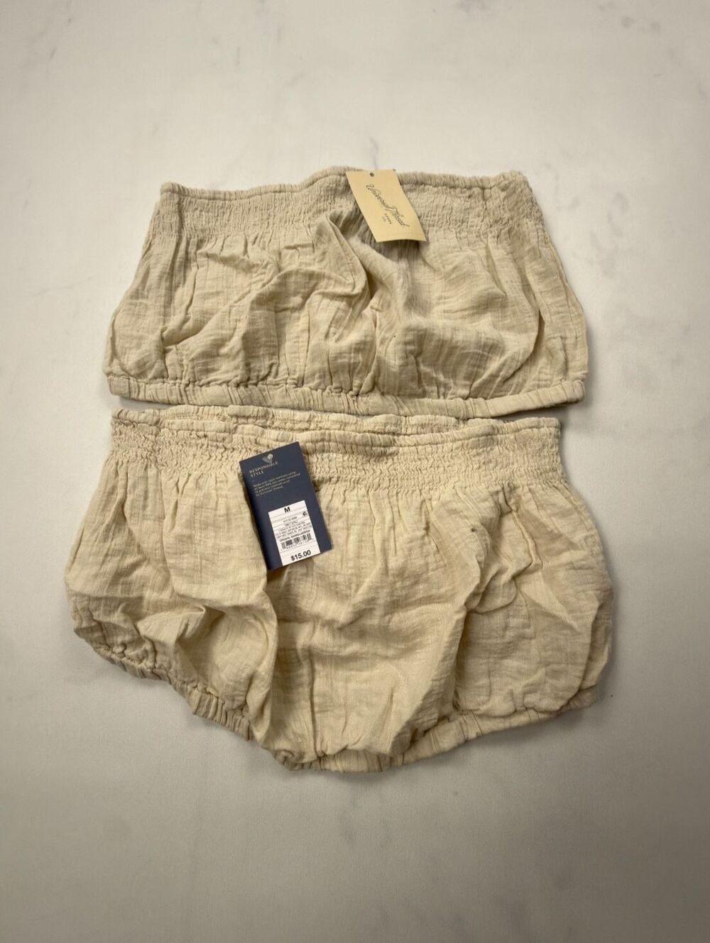 Universal Thread Shorts Cream Bohemian Summer Utility Lot of 2 - Womens M NWT